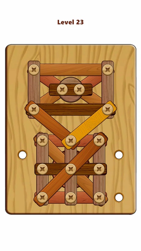 Tải ngay Wood Nuts & Bolts Puzzle APK mod để vượt qua các câu đố gỗ và ốc vít